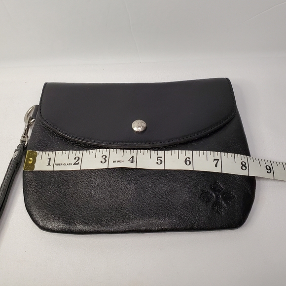 PATRICIA NASH Black Leather BELT BAG With Carry Wrist Strap Excellent Condition - Picture 4 of 16